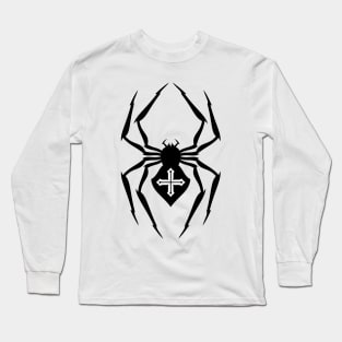 Black Spider with Cross Long Sleeve T-Shirt